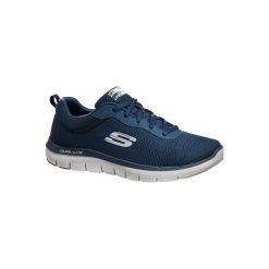 Buty męskie do szybkiego marszu Dual Lite w kolorze niebieskim. Buty sportowe męskie marki Skechers. Za 199.99 zł.