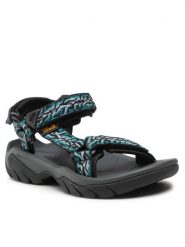 Teva Sandały Terra Fi 5 Universal 1099443 Czarny. Czarne sandały damskie Teva, bez wzorów, z materiału, bez obcasa, na płaskiej podeszwie, bez zapięcia. Za 519.99 zł.