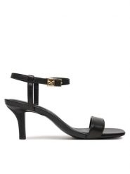 Tommy Hilfiger Sandały FW0FW08446 Czarny. Czarne sandały damskie Tommy Hilfiger, bez wzorów, ze skóry, bez obcasa, na szpilce, bez zapięcia. Za 399.99 zł.