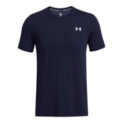 Jersey Under Armour Vanish. Niebieskie buty sportowe męskie Under Armour, bez wzorów, z jersey, bez kołnierzyka, bez ramiączek, na fitness i siłownię. Za 258.50 zł.