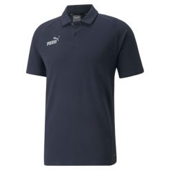 Polo Puma Teamfinal Casuals. Czarne koszulki polo męskie Puma, l, bez wzorów, sportowe, bez ramiączek. Za 191.30 zł.