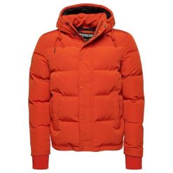 Kurtka puchowa z kapturem Superdry Everest. Brązowe kurtki męskie Superdry., s, z aplikacjami, z elastanu, klasyczne, z kapturem. Za 729.10 zł.