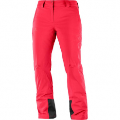 Spodnie narciarskie "Icemania" w kolorze czerwonym. Czerwone spodnie snowboardowe damskie Salomon, z haftami, z materiału. W wyprzedaży za 454.95 zł.