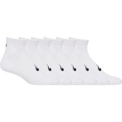 Skarpetki Asics Quarter (x6). Białe skarpety damskie Asics, bez wzorów. Za 138.50 zł.