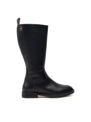 Tommy Hilfiger Kozaki T4A6-33591-0092999 M Czarny. Czarne buty zimowe dziewczęce Tommy Hilfiger, bez wzorów, ze skóry, bez zapięcia. Za 679.99 zł.