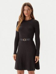 Guess Sukienka dzianinowa W5BK68 Z2YJ2 Brązowy Slim Fit. Brązowe sukienki damskie Guess, l, z aplikacjami, z dzianiny, bez kołnierzyka, bez ramiączek. Za 430.50 zł.