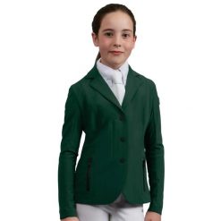 Kurtka konkursowa dziewczęca Premier Equine Evinco London. Czerwone kurtki i płaszcze dla dziewczynek PREMIER EQUINE, bez wzorów, ze skóry, bez kaptura. Za 621.50 zł.