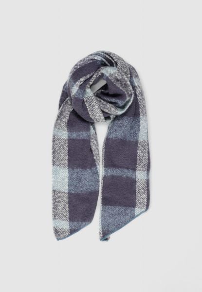 Szalik Kobieta ONLY Onllima New Check Cc. Niebieskie szaliki i chusty damskie Only, bez wzorów, z poliesteru, eleganckie. Za 91.95 zł.