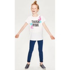 T-shirt z cekinami - Biały. Białe t-shirty damskie Reserved, l, bez wzorów, bez kołnierzyka. Za 39.99 zł.