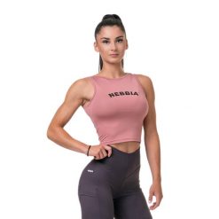 Tank Top treningowy damski NEBBIA Fit & Sporty. Czerwone obuwie sportowe damskie Nebbia, bez wzorów, na fitness i siłownię. Za 69.99 zł.