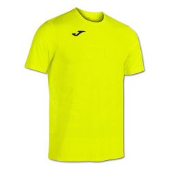 Koszulka Mężczyzna Joma Marathon żółty. Żółte koszulki sportowe męskie Joma, l, bez wzorów, z materiału, bez kołnierzyka, bez ramiączek, do biegania. Za 127.60 zł.
