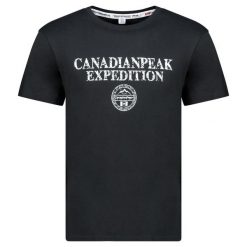 Koszulka Canadian Peak JVICKEAK BLACK RM MEN 254 (RBMSZ1307H/CP-NOIR). Czarne koszulki sportowe męskie Canadian Peak, xl, bez wzorów, bez kołnierzyka, bez ramiączek. Za 79.00 zł.