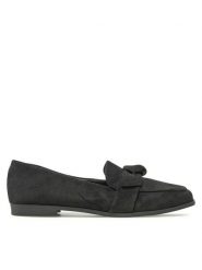 DeeZee Loafersy WS270205-07 Czarny. Czarne mokasyny damskie DeeZee, z materiału. Za 66.99 zł.