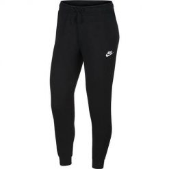 Spodnie sportowe damskie Nike Essential Pant Fleece. Czarne spodnie dresowe damskie Nike, xl, bez wzorów, z dresówki. Za 298.00 zł.