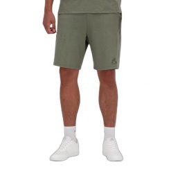 Szorty Le Coq Sportif Offre PE N°1. Zielone krótkie spodenki sportowe męskie le coq sportif, s, bez wzorów, z materiału, do biegania. Za 183.20 zł.