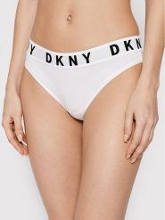 DKNY Stringi DK4529 Biały. Białe stringi damskie DKNY, l, bez wzorów, z bawełny. Za 59.99 zł.