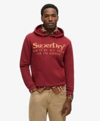 Superdry Bluza z kapturem Tonal Venue Logo 100% bawełna. Czerwone bluzy męskie Superdry., m, bez wzorów, z bawełny, z kapturem. Za 309.15 zł.