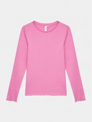 Vero Moda Girl Bluzka 10285177 Różowy Regular Fit. Czerwone bluzki dla dziewczynek Vero Moda Girl, bez wzorów, z bawełny, bez ramiączek. Za 49.99 zł.