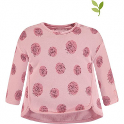 Bluza w kolorze jasnoróżowym. Czerwone bluzy dla dziewczynek bellybutton, z bawełny. W wyprzedaży za 42.95 zł.