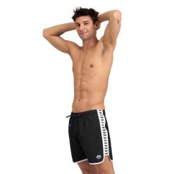 Spodenki Arena Icons Team Stripe Boxer. Białe kąpielówki męskie Arena, xl, bez wzorów, na fitness i siłownię. Za 149.99 zł.