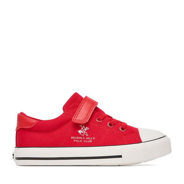 Trampki Beverly Hills Polo Club. Czerwone trampki i tenisówki dziewczęce Beverly Hills Polo Club, bez wzorów, bez zapięcia. Za 69.99 zł.