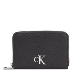 Portfel Calvin Klein Jeans. Czarne portfele damskie Calvin Klein Jeans, bez wzorów, z jeansu. Za 229.99 zł.
