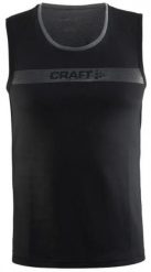 Męska sportowa koszulka bez rękawów Craft Pulse Jersey Shout Black. Czarne koszulki sportowe męskie Craft, m, z aplikacjami, z jersey, bez kołnierzyka, bez ramiączek, do jazdy konnej. Za 73.68 zł.