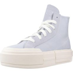 Buty CONVERSE CHUCK TAYLOR ALL STAR CRUISE HI Niebieski. Niebieskie trampki i tenisówki damskie Converse, bez wzorów, z tkaniny, retro, bez zapięcia. Za 252.99 zł.
