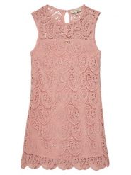 TWINSET Sukienka elegancka 251GJ2QR3 Różowy Regular Fit. Czerwone sukienki dla dziewczynek Twinset, bez wzorów, z syntetyku, eleganckie, bez ramiączek. Za 399.99 zł.
