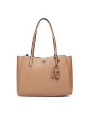 Guess Torebka Noelle II HWZG96 72260 Beżowy. Brązowe torebki do ręki damskie Guess, z aplikacjami, ze skóry, bez dodatków. Za 634.99 zł.