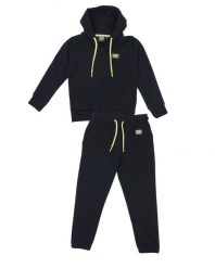 Bluza z bawełna z kaptur na co dzień na siłownię. Czarne bluzy damskie LEONE 1947 APPAREL, s, bez wzorów, z bawełny, bez kaptura. Za 168.36 zł.