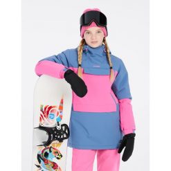 Dziewczęca kurtka narciarska Protest Kea. Niebieskie buty zimowe dziewczęce Protest, bez wzorów, bez zapięcia. Za 525.00 zł.