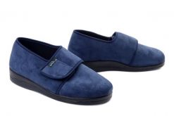 Adanex 29634 FBP23NDO granatowy, domowe kapcie damskie. Niebieskie kapcie damskie Adanex, bez wzorów. Za 131.90 zł.