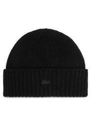 Lacoste Czapka RB4163 Czarny. Czarne rękawiczki damskie Lacoste, na zimę, bez wzorów, z wełny. Za 329.99 zł.