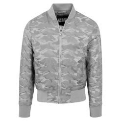 Klasyczna kurtka miejska w tonalnym kolorze. Szare kurtki męskie Urban Classics, m, bez wzorów, klasyczne, bez kaptura. Za 182.50 zł.