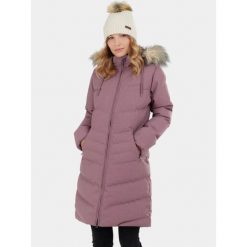 Płaszcz Zimowy Damski Fundango Puppis. Fioletowe kurtki damskie Fundango, na zimę, s, bez wzorów, bez kaptura. Za 559.90 zł.