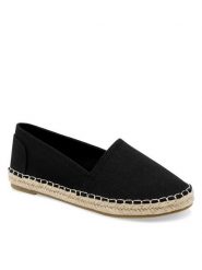 Jenny Fairy Espadryle WSS990-216 Czarny. Czarne espadryle damskie Jenny Fairy, bez wzorów, z materiału, bez obcasa, bez zapięcia. Za 47.99 zł.