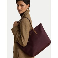 Torebka LAUREN RALPH LAUREN. Czerwone torebki do ręki damskie Lauren Ralph Lauren, bez wzorów, bez dodatków. Za 799.99 zł.