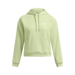 Damska bluza z kapturem Under Armour Fleece® Pro. Białe bluzy sportowe damskie Under Armour, bez wzorów, z kapturem, na fitness i siłownię. Za 312.50 zł.