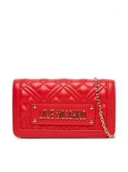 LOVE MOSCHINO Torebka JC5681PP0NLA0500 Czerwony. Czerwone torebki do ręki damskie Love Moschino, bez wzorów, ze skóry, wizytowe, bez dodatków. Za 459.99 zł.