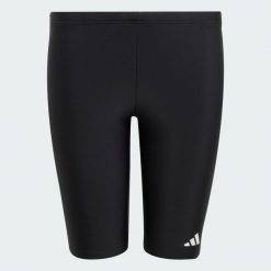 KĄPIELÓWKI SWIM JAMMERS KIDS. Czarne kąpielówki dla chłopców Adidas, bez wzorów, z elastanu. Za 109.00 zł.