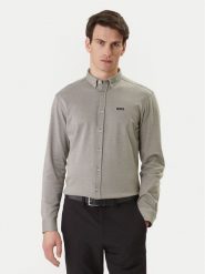 BOSS Koszula ST Motion 50555946 Khaki Regular Fit. Brązowe koszule męskie Boss, m, bez wzorów, z bawełny, bez kołnierzyka, bez ramiączek. Za 569.99 zł.