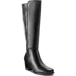Kozaki CAPRICE - 9-25540-39 Black Comb 019. Czarne kozaki damskie Caprice, ze skóry. W wyprzedaży za 359.00 zł.