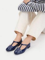 Lasocki Baleriny CEO-RST-ROMI-103 Granatowy. Niebieskie baleriny damskie Lasocki, bez wzorów, z lakierowanej skóry, bez obcasa. Za 169.99 zł.