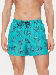 KARL LAGERFELD Szorty plażowe 241M2212 Niebieski Regular Fit. Niebieskie szorty męskie KARL LAGERFELD, m, bez wzorów, z syntetyku. Za 339.99 zł.