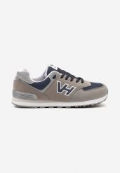 Szare Buty Sportowe Sneakersy z Geometryczną Aplikacją Revensa. Szare buty sportowe męskie Born2be, z jeansu, bez zapięcia. Za 139.99 zł.