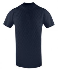 Dzianinowa, Męska Koszulka Polo - Brave Soul - Granatowa. Niebieskie koszulki polo męskie Brave Soul, na lato, l, bez wzorów, z dzianiny, casualowe, bez ramiączek. Za 129.00 zł.