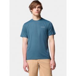 T-shirt Męski Columbia Tech Trail Utility. Niebieskie koszulki sportowe męskie Columbia, m, bez wzorów, sportowe, bez kołnierzyka. Za 219.00 zł.