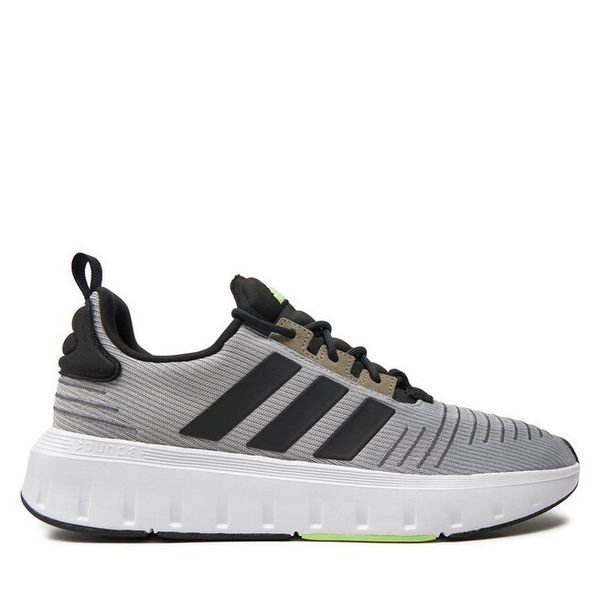 Sneakersy adidas. Białe trampki i tenisówki chłopięce Adidas, bez wzorów, bez zapięcia. Za 249.99 zł.