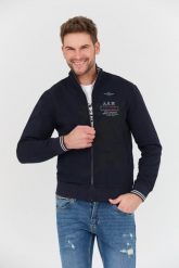 AERONAUTICA MILITARE Granatowa męska bluza Felpa, Rozmiar 3XL. Niebieskie bluzy męskie Aeronautica Militare, l, bez wzorów, bez kaptura. W wyprzedaży za 551.99 zł.